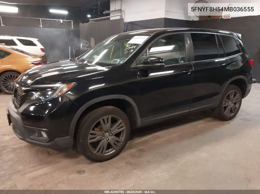 2021 Honda Passport Awd Ex-L VIN: 5FNYF8H54MB036555 Lot: 42493765