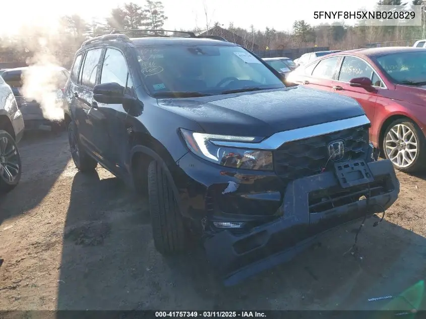 2022 Honda Passport Awd Ex-L VIN: 5FNYF8H5XNB020829 Lot: 41757349
