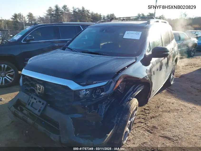 2022 Honda Passport Awd Ex-L VIN: 5FNYF8H5XNB020829 Lot: 41757349