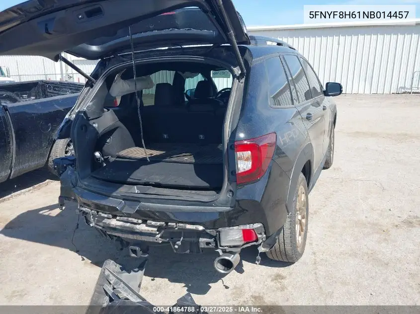 2022 Honda Passport Awd Trailsport VIN: 5FNYF8H61NB014457 Lot: 41864788