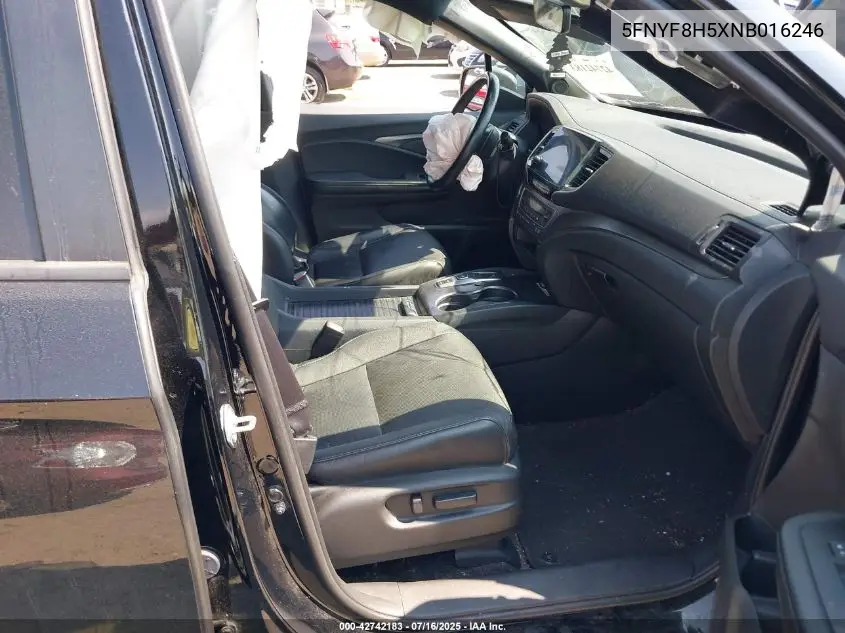 2022 Honda Passport Awd Ex-L VIN: 5FNYF8H5XNB016246 Lot: 42742183