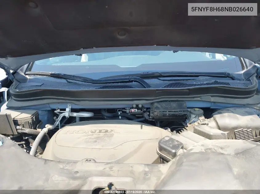 2022 Honda Passport Awd Trailsport VIN: 5FNYF8H68NB026640 Lot: 42746933