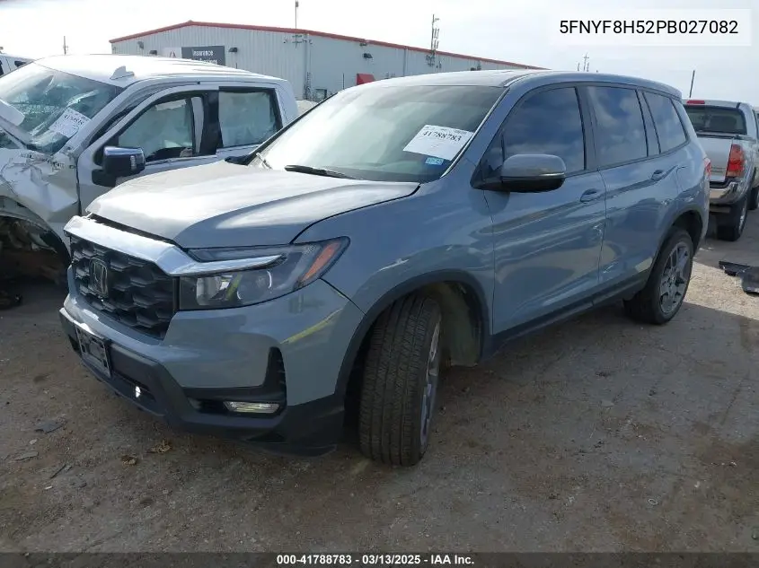 2023 Honda Passport Awd Ex-L VIN: 5FNYF8H52PB027082 Lot: 41788783