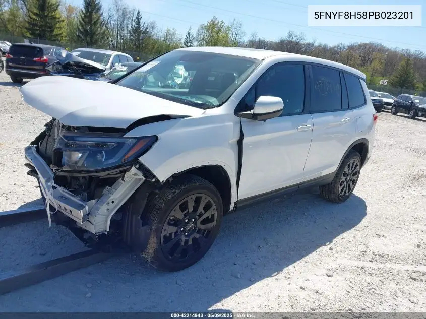 2023 Honda Passport Awd Ex-L VIN: 5FNYF8H58PB023201 Lot: 42214943
