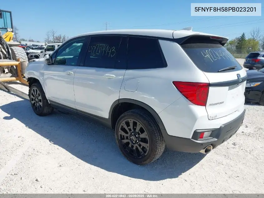 2023 Honda Passport Awd Ex-L VIN: 5FNYF8H58PB023201 Lot: 42214943