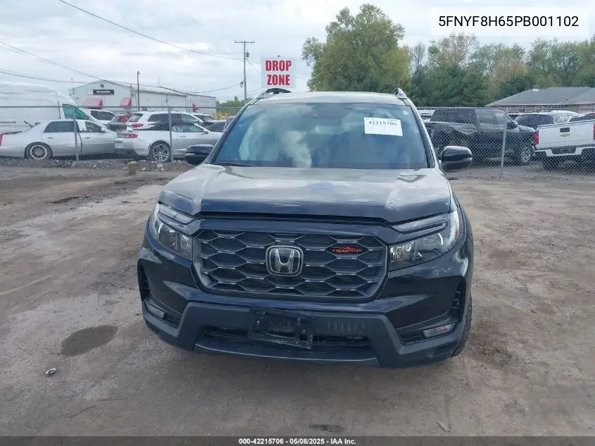 2023 Honda Passport Awd Trailsport VIN: 5FNYF8H65PB001102 Lot: 42215706