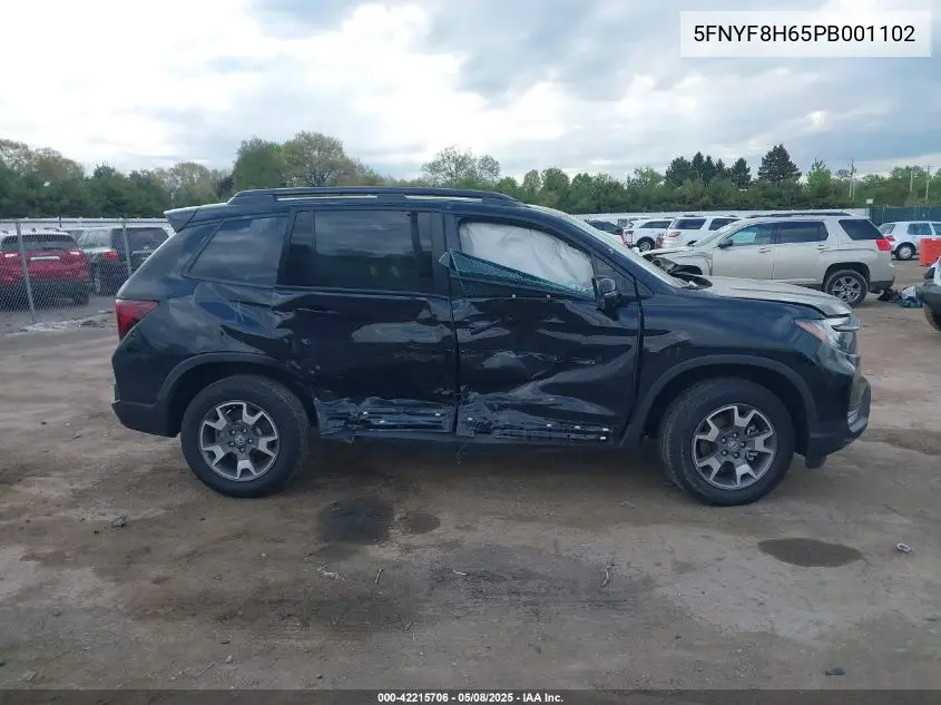 2023 Honda Passport Awd Trailsport VIN: 5FNYF8H65PB001102 Lot: 42215706