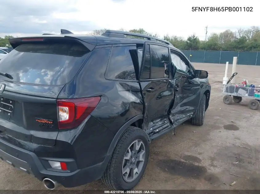 2023 Honda Passport Awd Trailsport VIN: 5FNYF8H65PB001102 Lot: 42215706