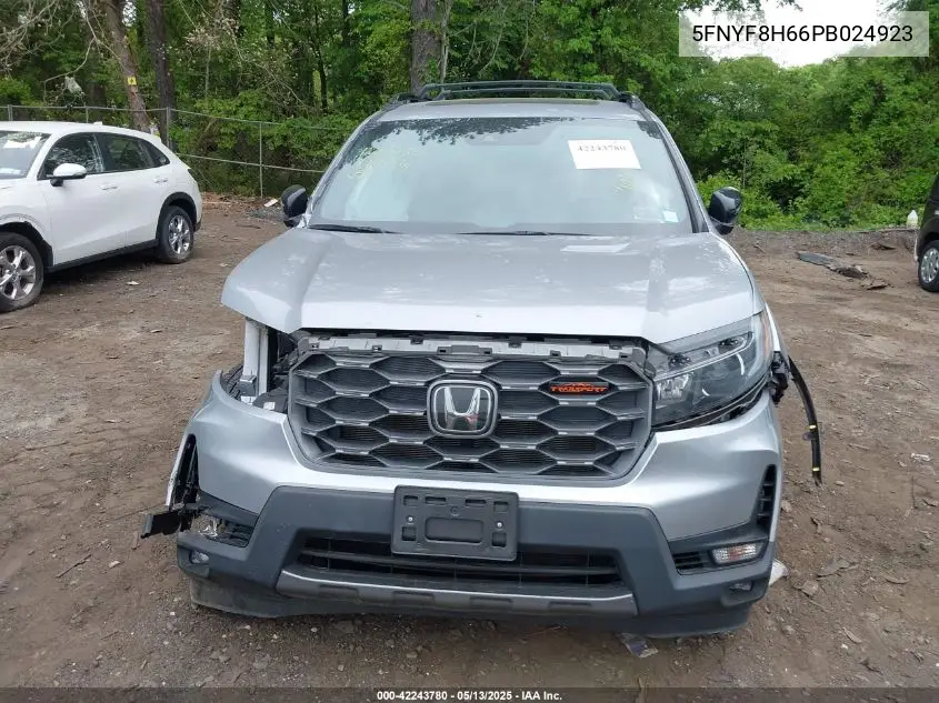 2023 Honda Passport Awd Trailsport VIN: 5FNYF8H66PB024923 Lot: 42243780