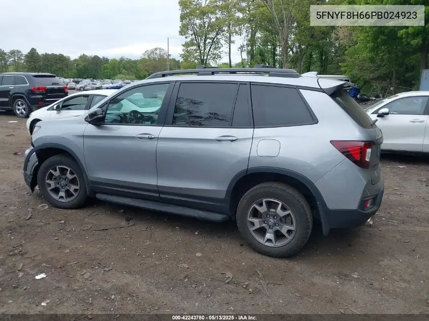 2023 Honda Passport Awd Trailsport VIN: 5FNYF8H66PB024923 Lot: 42243780