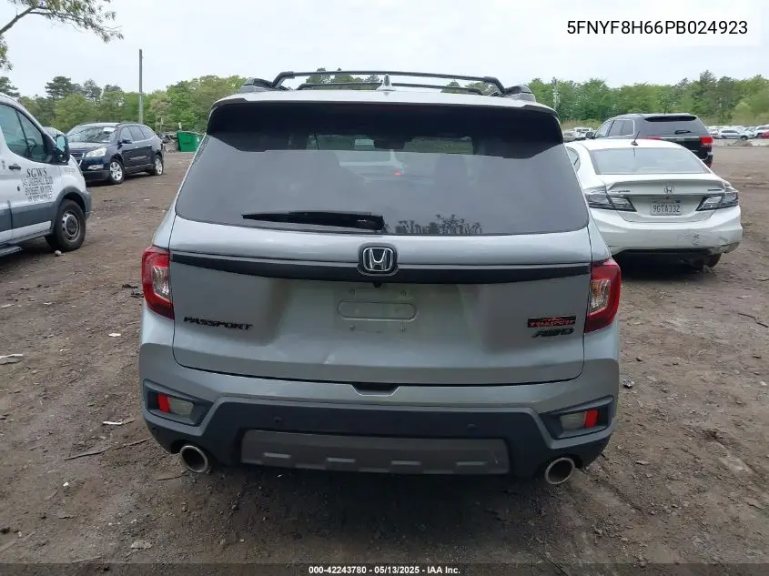 2023 Honda Passport Awd Trailsport VIN: 5FNYF8H66PB024923 Lot: 42243780