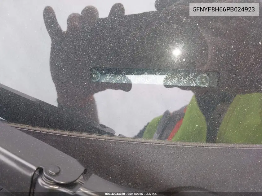 2023 Honda Passport Awd Trailsport VIN: 5FNYF8H66PB024923 Lot: 42243780