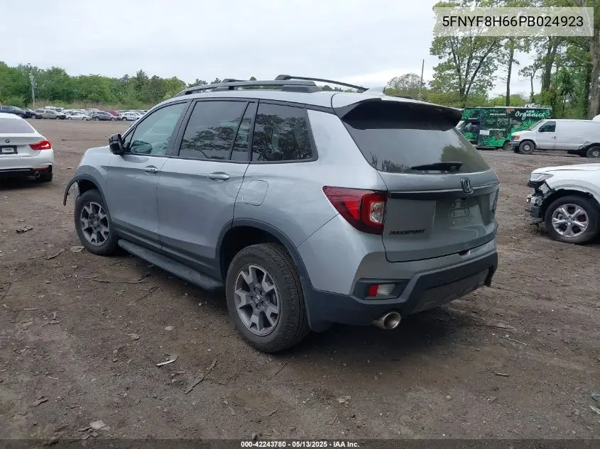 2023 Honda Passport Awd Trailsport VIN: 5FNYF8H66PB024923 Lot: 42243780