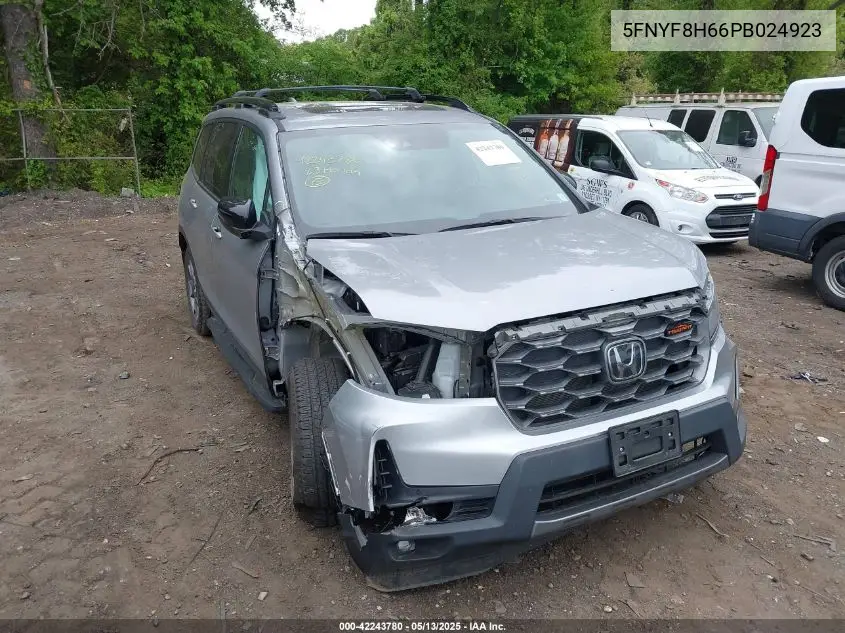 2023 Honda Passport Awd Trailsport VIN: 5FNYF8H66PB024923 Lot: 42243780