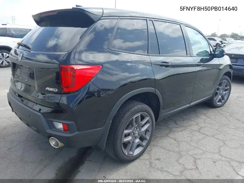 2023 Honda Passport Awd Ex-L VIN: 5FNYF8H50PB014640 Lot: 42553243
