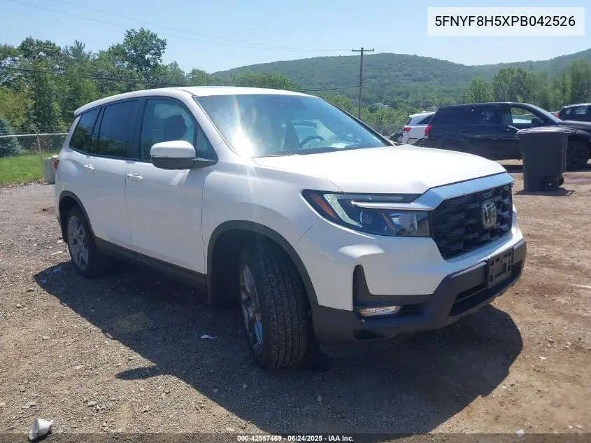 2023 Honda Passport Awd Ex-L VIN: 5FNYF8H5XPB042526 Lot: 42557469