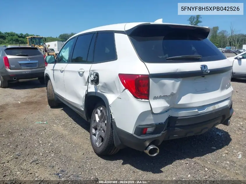 2023 Honda Passport Awd Ex-L VIN: 5FNYF8H5XPB042526 Lot: 42557469