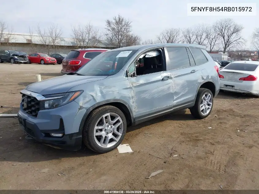 2024 Honda Passport Awd Ex-L VIN: 5FNYF8H54RB015972 Lot: 41904138
