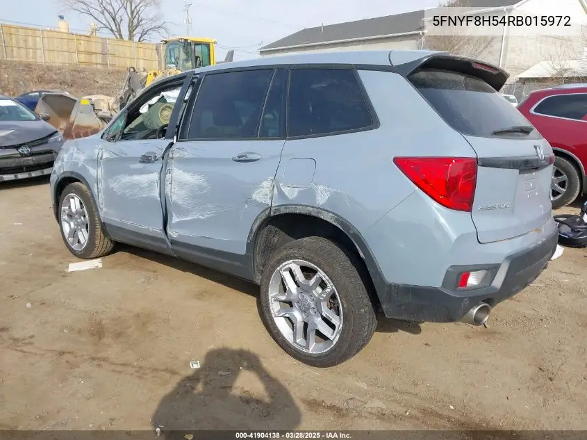 2024 Honda Passport Awd Ex-L VIN: 5FNYF8H54RB015972 Lot: 41904138