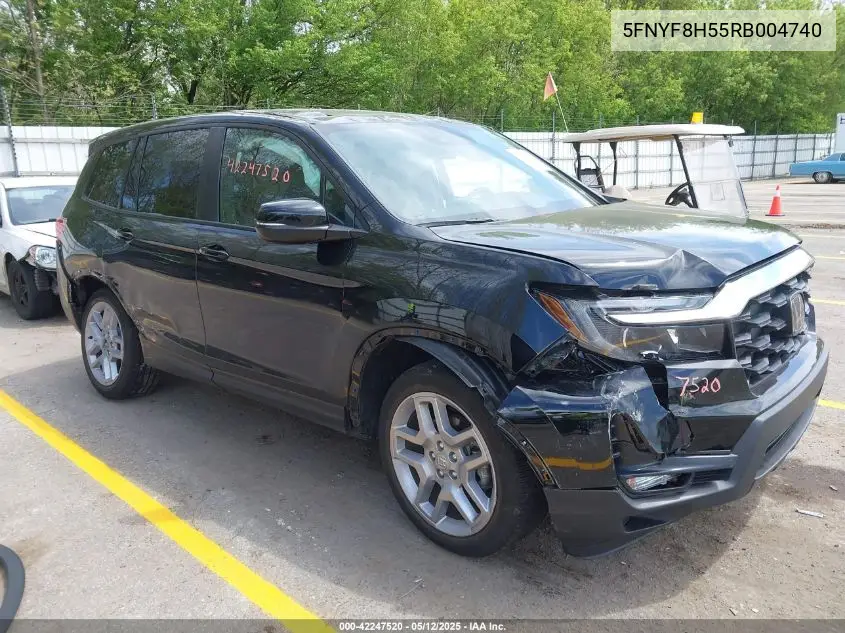 2024 Honda Passport Awd Ex-L VIN: 5FNYF8H55RB004740 Lot: 42247520