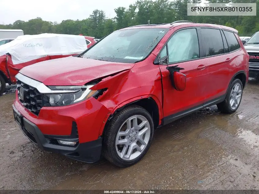 2024 Honda Passport Awd Ex-L VIN: 5FNYF8H5XRB010355 Lot: 42499044