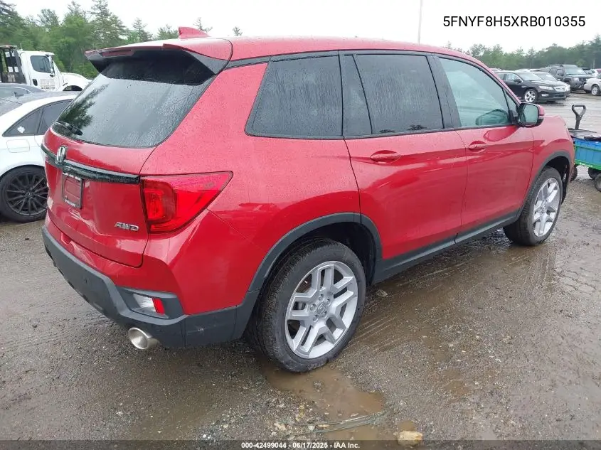 2024 Honda Passport Awd Ex-L VIN: 5FNYF8H5XRB010355 Lot: 42499044