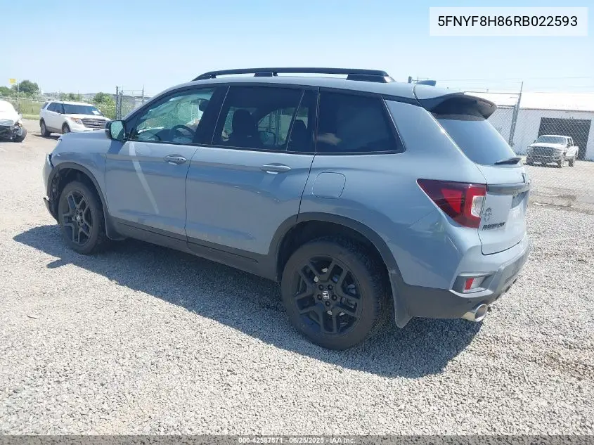 2024 Honda Passport Awd Black VIN: 5FNYF8H86RB022593 Lot: 42587571