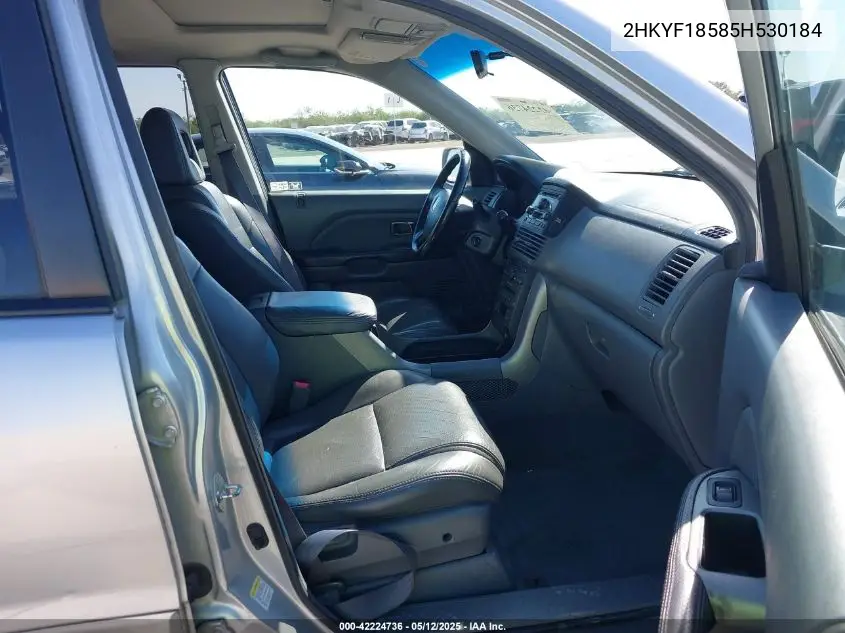 2005 Honda Pilot Ex-L VIN: 2HKYF18585H530184 Lot: 42224736