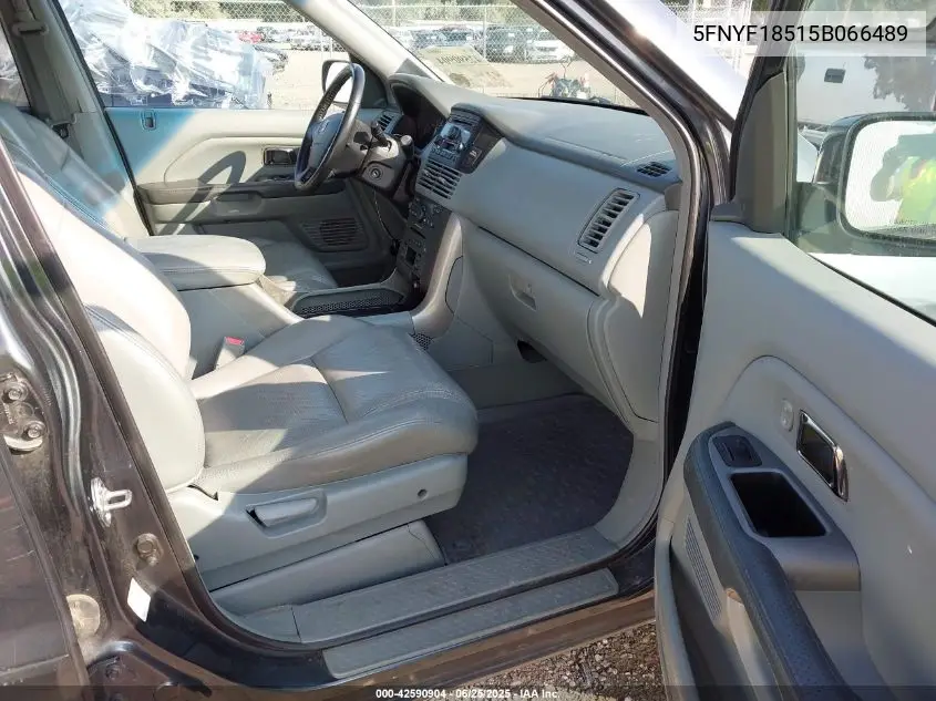 2005 Honda Pilot Ex-L VIN: 5FNYF18515B066489 Lot: 42590904