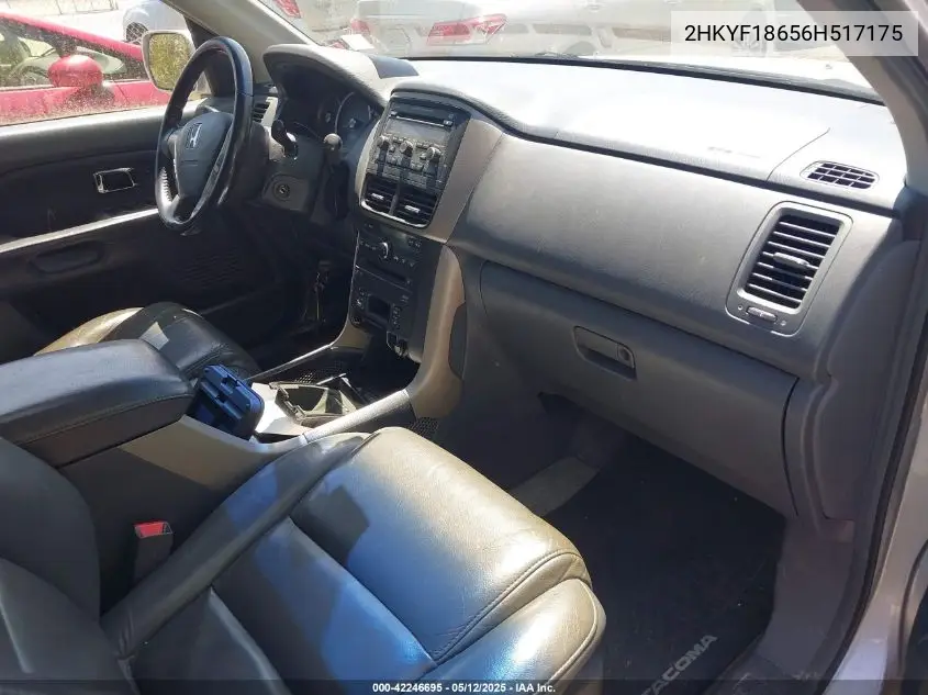 2006 Honda Pilot Ex-L VIN: 2HKYF18656H517175 Lot: 42246695