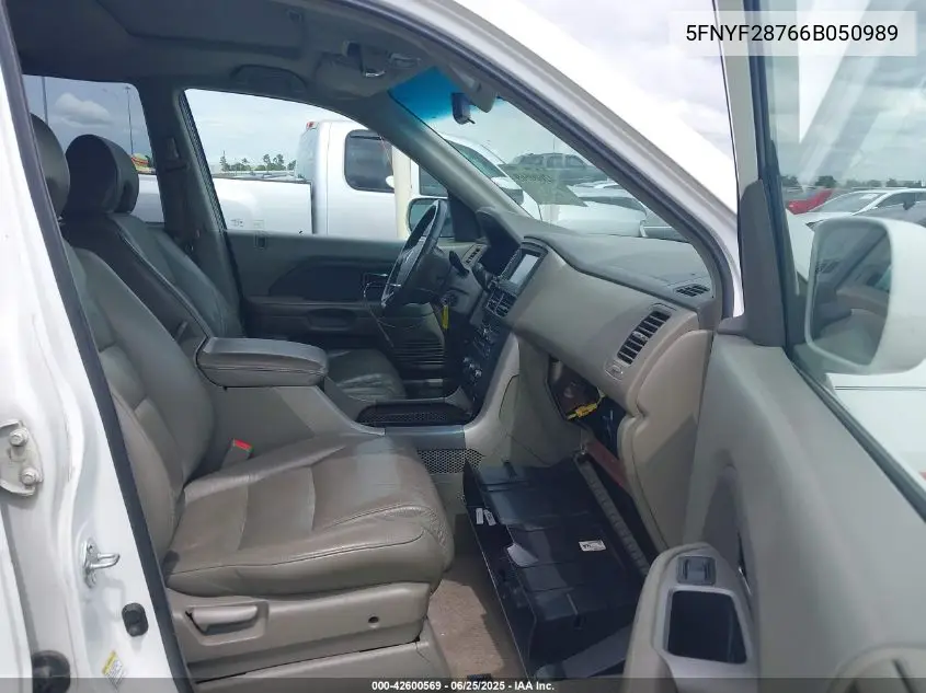 2006 Honda Pilot Ex-L VIN: 5FNYF28766B050989 Lot: 42600569