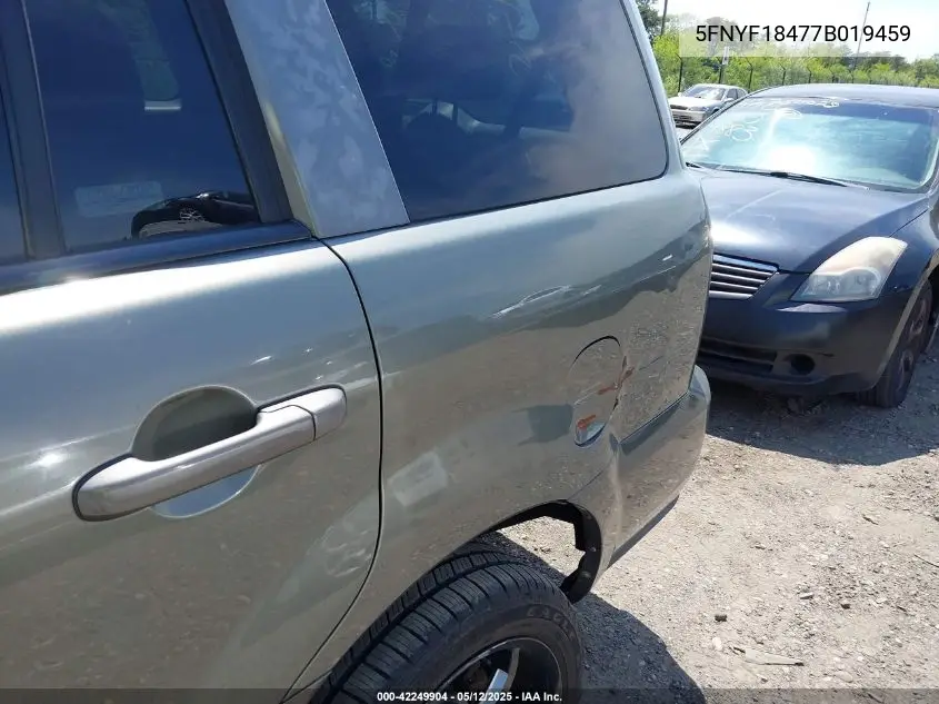 2007 Honda Pilot Ex VIN: 5FNYF18477B019459 Lot: 42249904