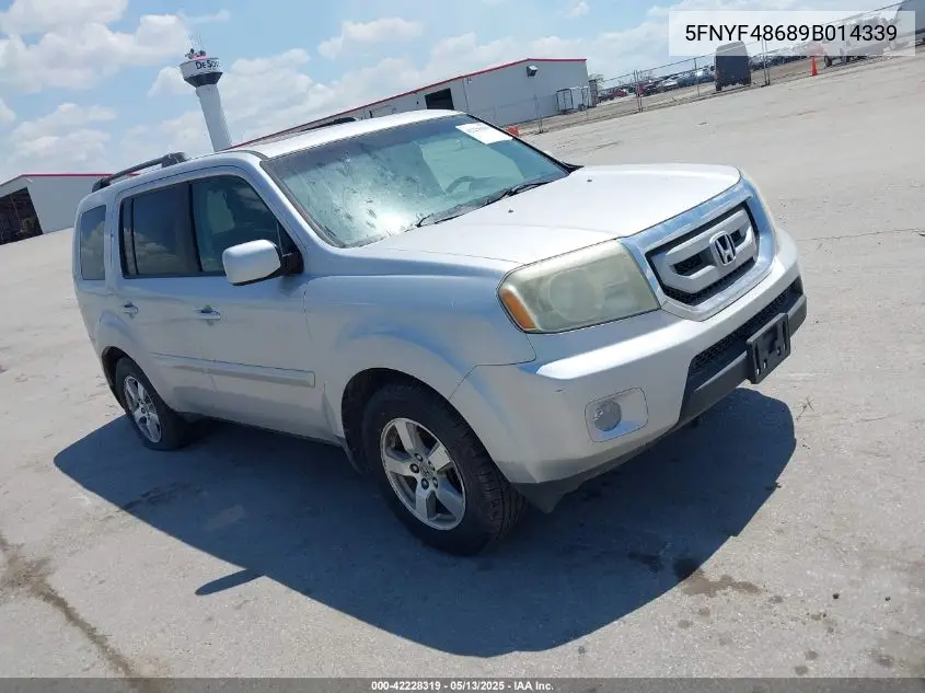 2009 Honda Pilot Ex-L VIN: 5FNYF48689B014339 Lot: 42228319