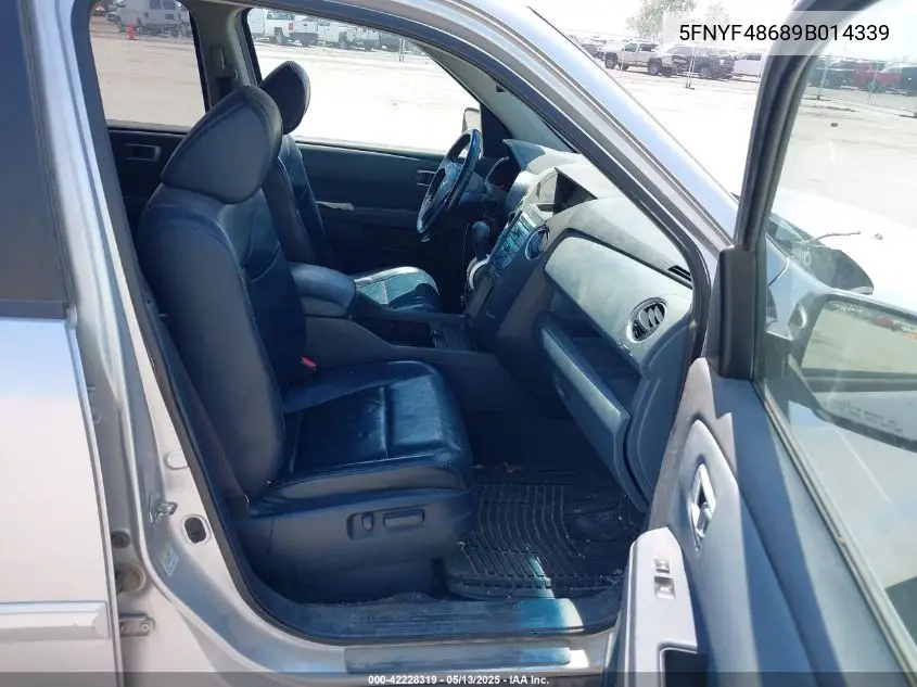 2009 Honda Pilot Ex-L VIN: 5FNYF48689B014339 Lot: 42228319