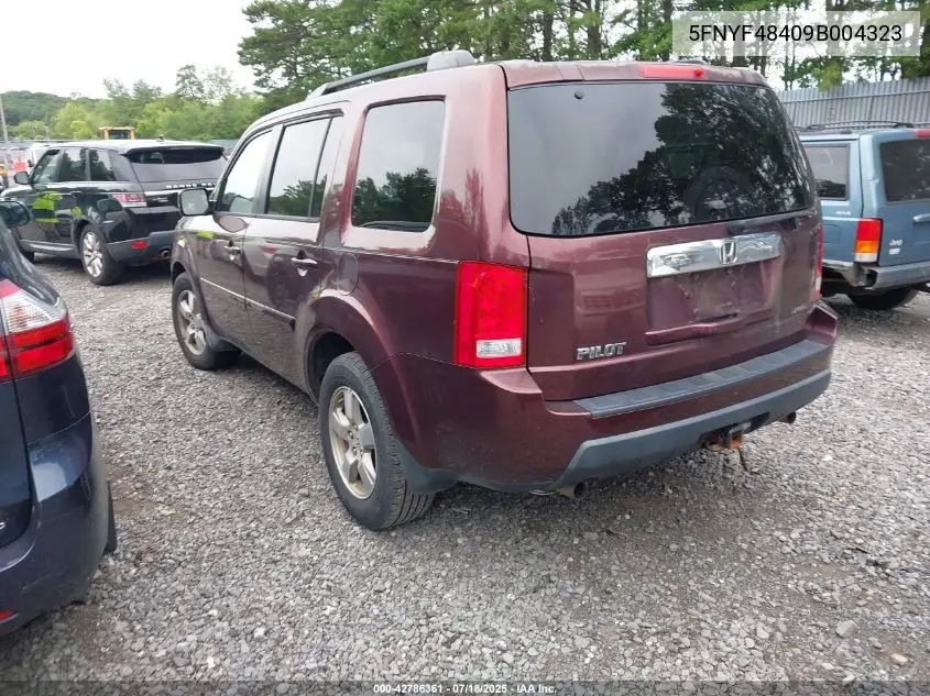 2009 Honda Pilot Ex VIN: 5FNYF48409B004323 Lot: 42786361