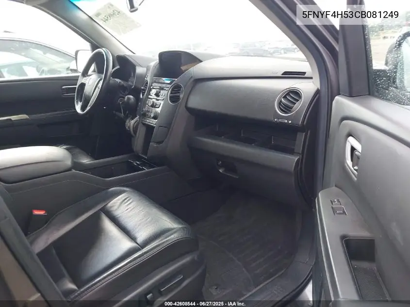 2012 Honda Pilot Ex-L VIN: 5FNYF4H53CB081249 Lot: 42608544