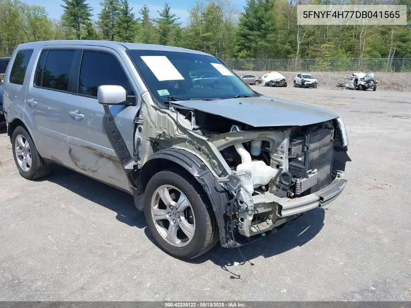 2013 Honda Pilot Ex-L VIN: 5FNYF4H77DB041565 Lot: 42235122