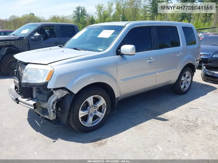 2013 Honda Pilot Ex-L VIN: 5FNYF4H77DB041565 Lot: 42235122