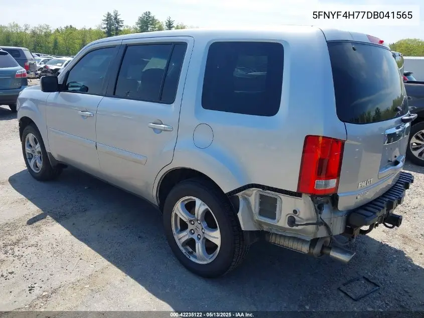 2013 Honda Pilot Ex-L VIN: 5FNYF4H77DB041565 Lot: 42235122