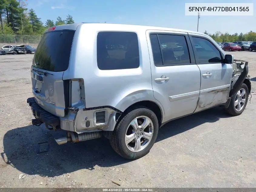 2013 Honda Pilot Ex-L VIN: 5FNYF4H77DB041565 Lot: 42235122