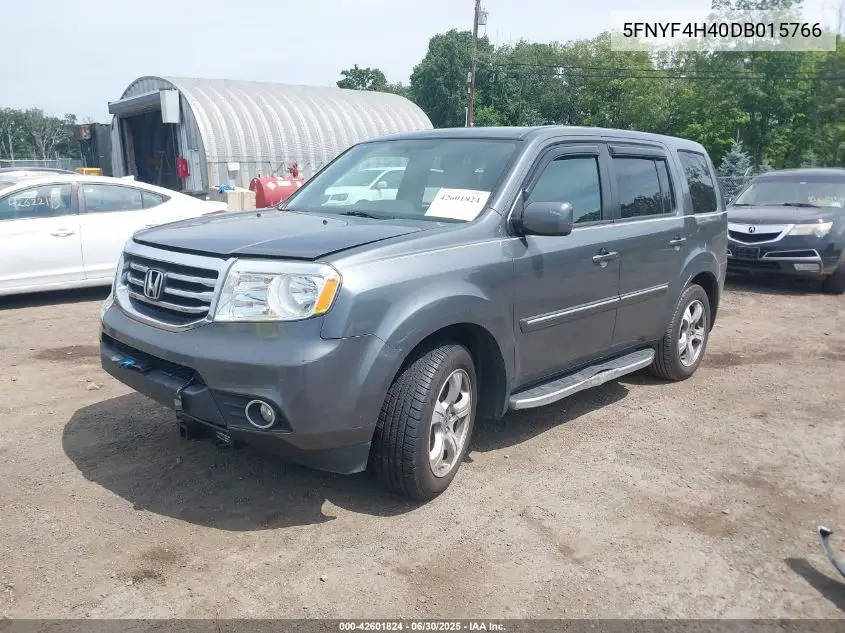 2013 Honda Pilot Ex VIN: 5FNYF4H40DB015766 Lot: 42601824