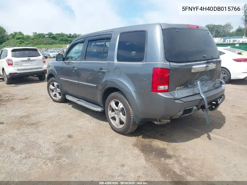 2013 Honda Pilot Ex VIN: 5FNYF4H40DB015766 Lot: 42601824