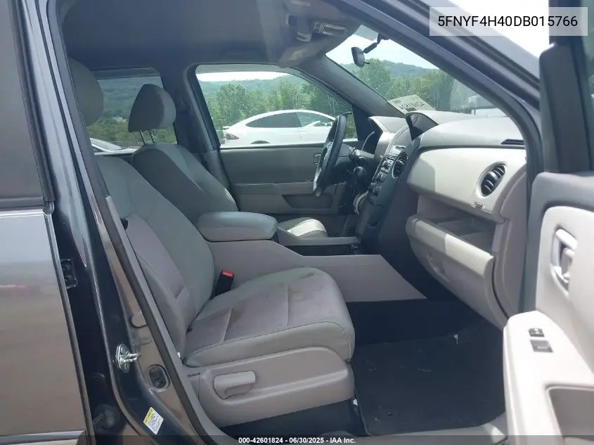 2013 Honda Pilot Ex VIN: 5FNYF4H40DB015766 Lot: 42601824