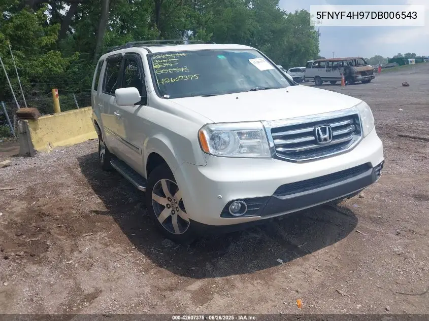 2013 Honda Pilot Touring VIN: 5FNYF4H97DB006543 Lot: 42607375