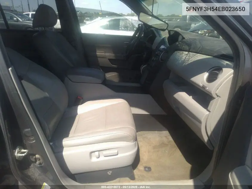2014 Honda Pilot Ex-L VIN: 5FNYF3H54EB023650 Lot: 42215572