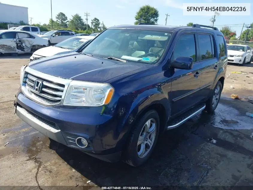 2014 Honda Pilot Ex-L VIN: 5FNYF4H54EB042236 Lot: 42774849