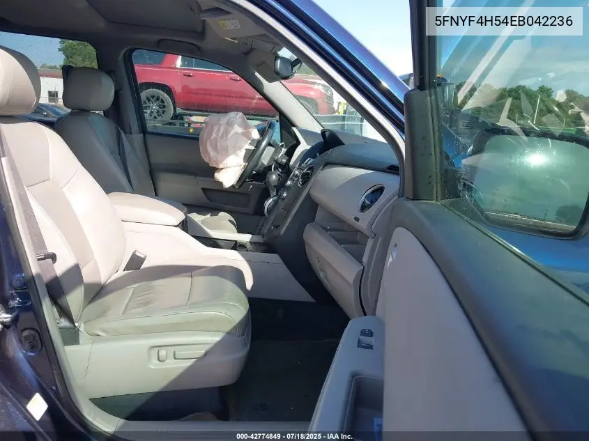 2014 Honda Pilot Ex-L VIN: 5FNYF4H54EB042236 Lot: 42774849