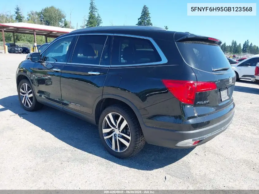 2016 Honda Pilot Touring VIN: 5FNYF6H95GB123568 Lot: 42639849
