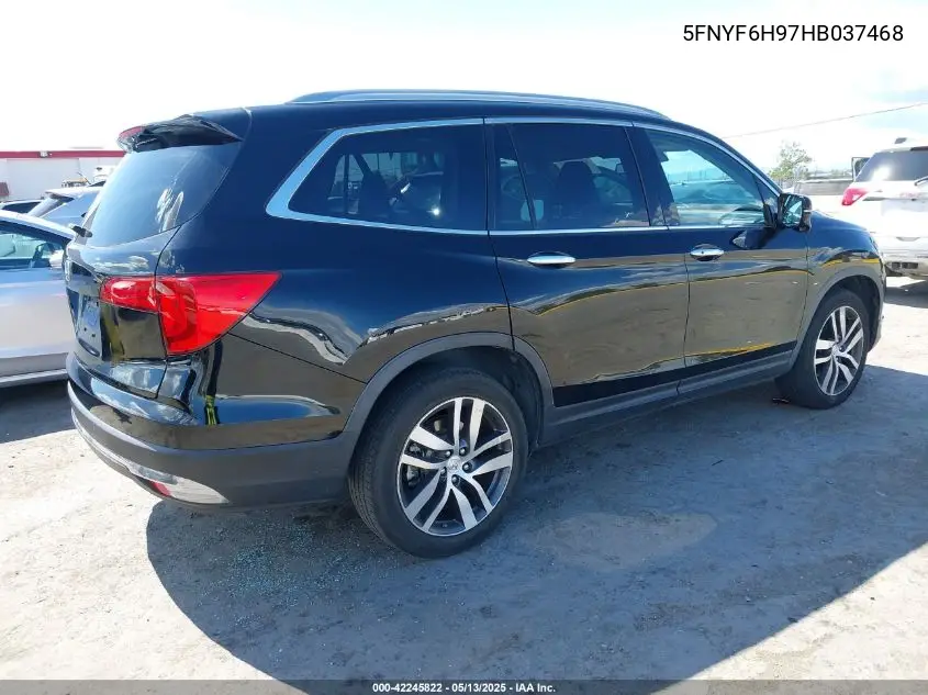 2017 Honda Pilot Touring VIN: 5FNYF6H97HB037468 Lot: 42245822