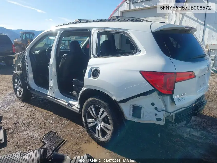 2018 Honda Pilot Ex-L VIN: 5FNYF6H57JB008572 Lot: 41724912